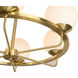 Eliora LED White / Brass Chandelier Ceiling Light